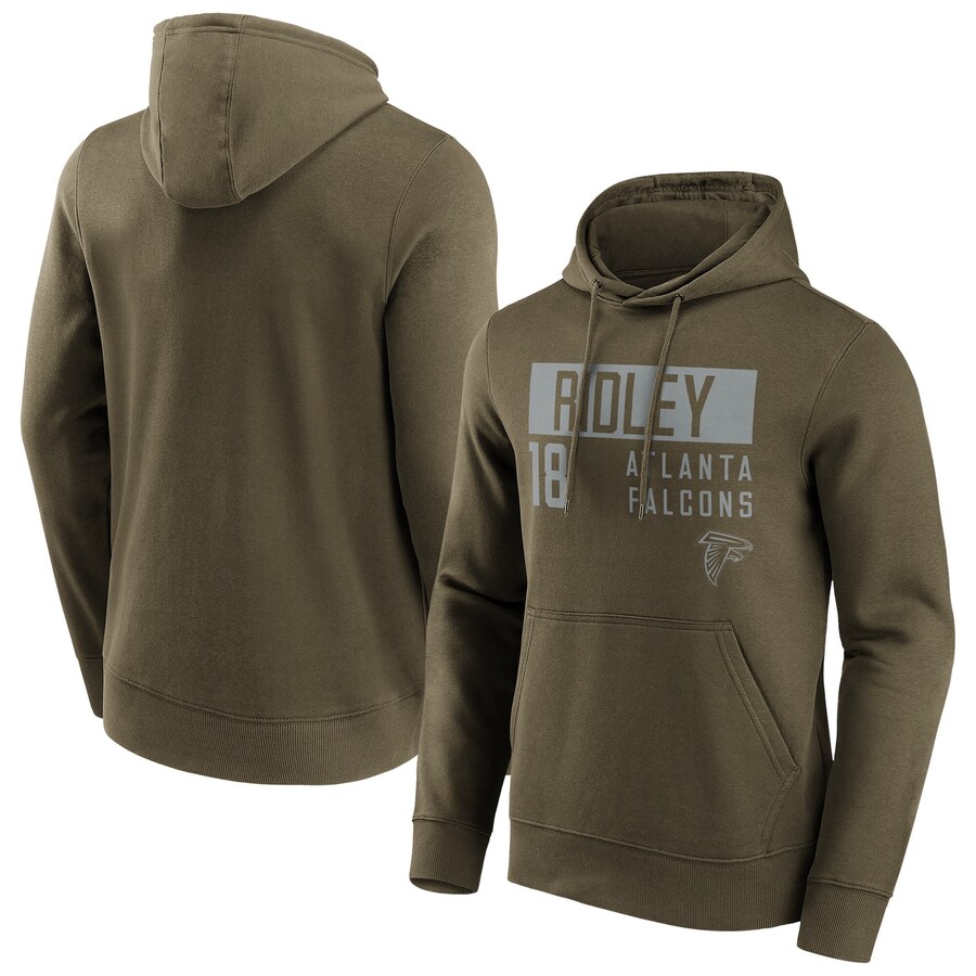Men's Atlanta Falcons #18 Calvin Ridley Fashion Name & Number Hoodie Men's Atlanta Falcons #18 Calvin Ridley Fashion Name & Number Hoodie